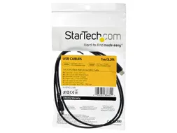 USB 2.0 naar USB-C kabel 1 Meter Zwart