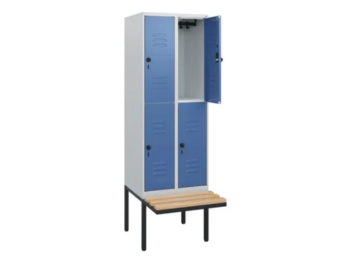 Dubbeldekse dekenkist,HxBxD 1950x600x815mm,2x2vak.,vak B 300mm