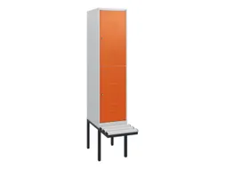 Dubbeldekse dekenkist,HxBxD 1950x400x815mm,1x2vak.,vak B 400mm