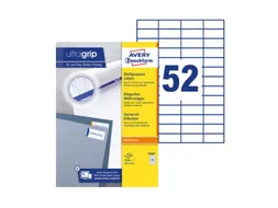 Etiket Avery Zweckform 3650 48x21mm wit 5200stuks