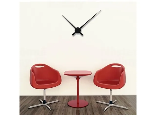 Wandklok NeXtime dia. 70cm zwart 'Hands'