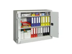 Armoire grand espace à portes pliantes RAL7035 façade RAL7035