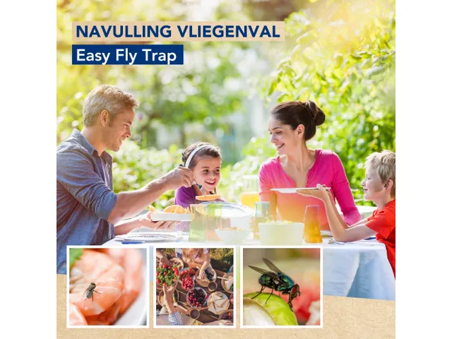 Vliegenval navulling met wateroplosbare lokstof
