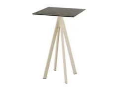 statafel,HxBxD 1090x700x700mm,rechthoekig,4voeten zandkleuren