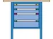 établi,HxlxP 845x1000x700mm,RAL7035,face avant RAL7035