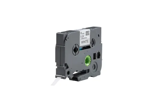 Label tape Brother Compatible Tze-211 6mm Zwart op Wit