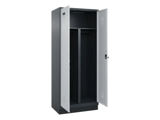 PBM-locker,HxBxD 1950x800x500mm,2vak,vak B 400mm,draaigrendel