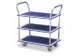 Lichte tafelwagen 3 etages draagverm. 120kg laadvlak 750x480mm blauw