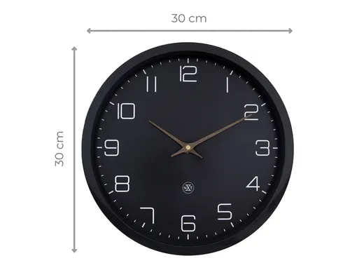Wandklok nXt ECO 30cm zwart
