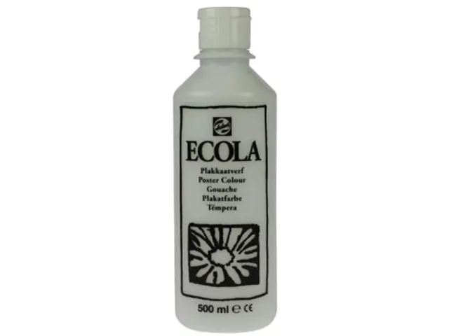Plakkaatverf Ecola Flacon van 500 ml Wit