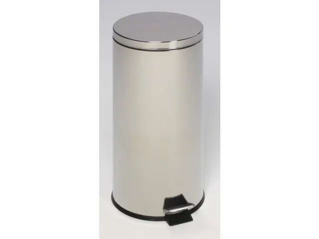 RVS pedaalemmer,30l,HxØ 640x290mm,binnenbak kunststof,romp gepolijst