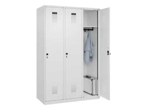 locker,HxBxD 1850x1200x500mm,3vak,vak B 400mm,draaigrendel