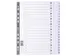 Tabbladen karton geplastificeerde tabs 20-delig 1-20 Wit A4 Maxi