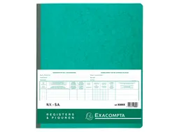 Register Piqure aandeelhouder NV/SA 240x320mm 80vel groen