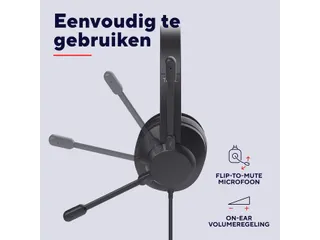 Trust Ayda Max USB-headset met ENC Bedrade hoofdtelefoon Zwart - 6