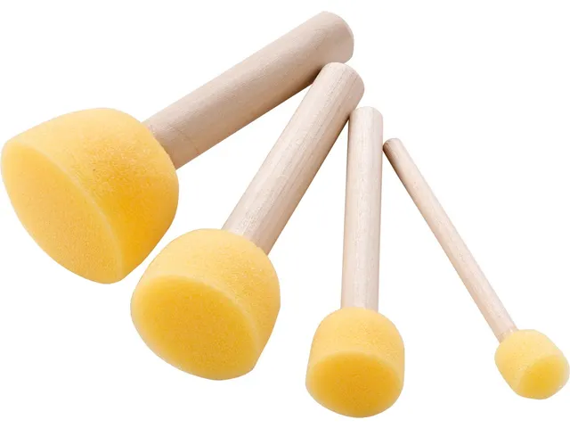 Pinceaux Éponge, 4 Pièces