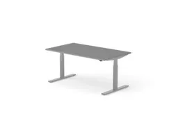 Elektrisch ihv bureau,HxBxD 650-1310x1600x900mm,blad donkergrijs