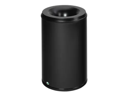 prullenmand zelfblussend 110 liter HxØ 750x465mm kop zwart