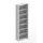 kantoorstelling,grondveld,HxBxD 2550x806x335mm,8xStalen bodem