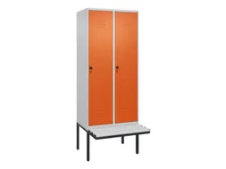 locker voor scheiding van kleding,HxBxD 2120x800x815mm,2vak