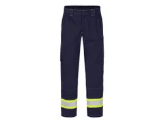 Tranemo 5726 werkbroek, marineblauw/fluo geel, maat 52, per stuk