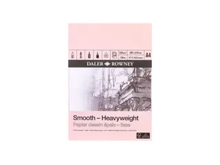 Tekenpapier Daler-Rowney Smooth Heavyweight 220gr A4 natuurlijk wit - 1