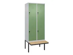 Dubbeldekse dekenkist,HxBxD 2120x800x815mm,2x2vak.,vak B 400mm