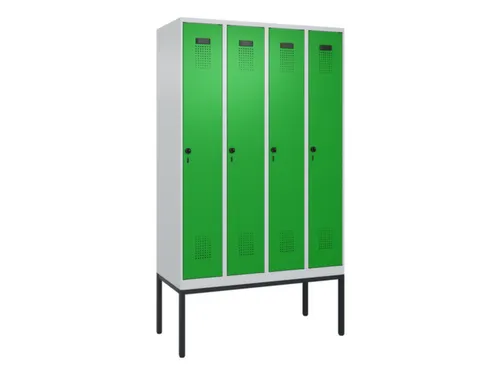 locker,HxBxD 2120x1200x500mm,4vak,vak B 300mm,draaigrendel