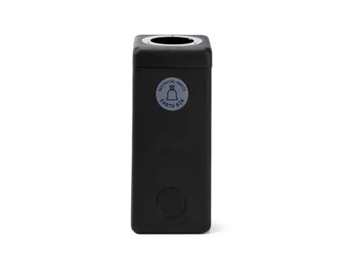 Afvalbak 60 liter EarthBin grijs zwart