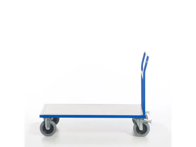 chariot avec barre de poussée force 500kg plateau Lxl 1200x800mm