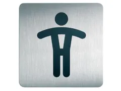 Infobord pictogram Durable 4954 vierkant wc heren 150mm