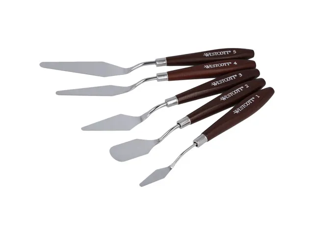 Verfmessen Westcott set van 5 stuks