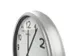 Wandklok MAUL Ride RC Ø61x7.5cm kunststof zilver/wit incl batterij