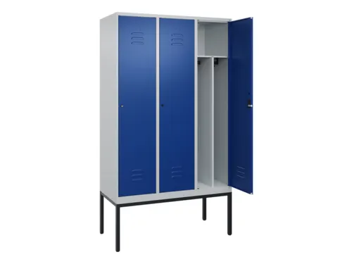 locker voor scheiding van kleding,HxBxD 2120x1200x500mm,3vak