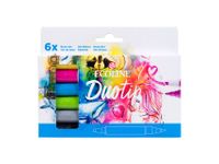 Duotip marker Ecoline basis set 6 kleuren