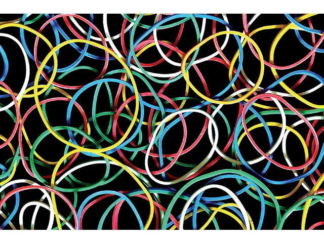 Elastiek Standard Rubber Bands 18 50gr 94 stuks assorti