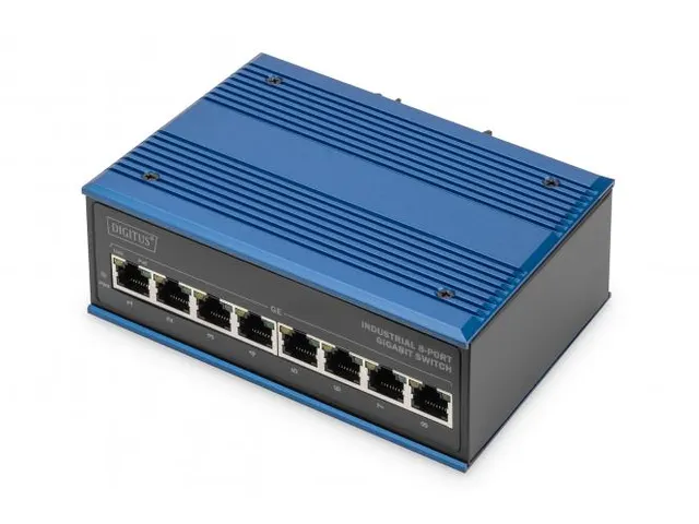 Industrial 8-Poort Gigabit PoE Switch Din