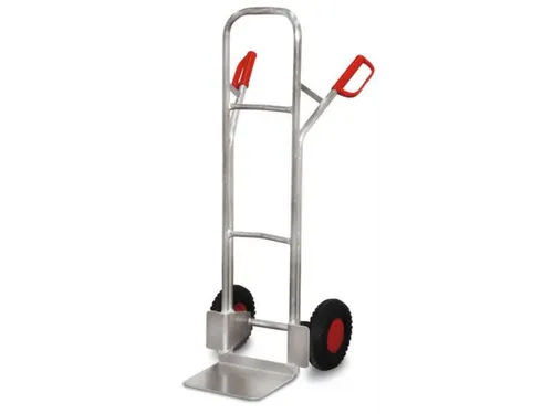 Steekwagen Aluminium Voor Kratten 200kg 1305x572mm Luchtbanden
