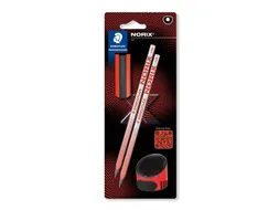 Staedtler NORIX Grafietpotlood Smart Design 2 stuks HB Rood