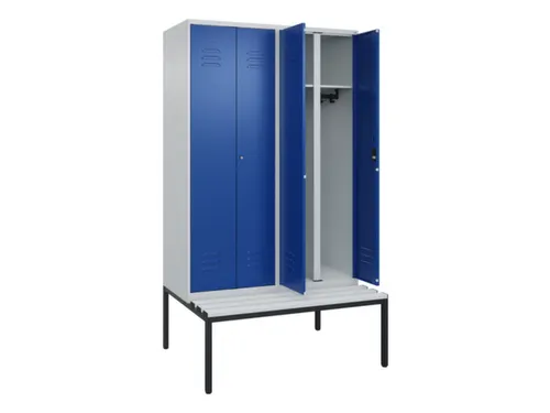 locker voor scheiding van kleding,HxBxD 2120x1200x815mm,4vak