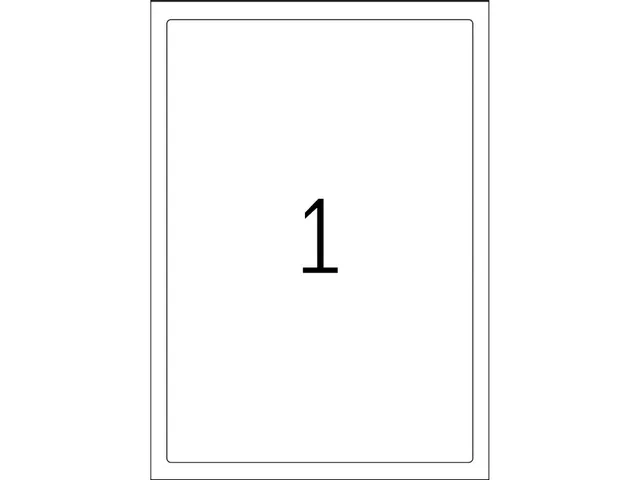 HERMA 8334 Weerbestendige folie-etiketten A4 190x275mm Wit 25 stuks