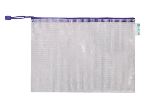 Opbergtas Tarifold met rits 330x240mm PVC blauw
