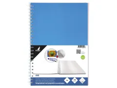 Fotoplakboek Kangaro 33x23cm blauw. Met pergamijnvellen. 36+36 vel