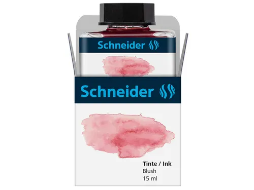 Inktpotje Schneider 15ml pastel Blush rood voor vulpen en rollerball