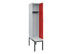locker met bank,HxBxD 2120x400x815mm,1vak,vak B 400mm,draaigrendel