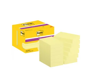 Memoblok Post-it 656 Super Sticky 51x76mm geel 12 stuks - 2