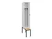 locker met bank,voor scheiding van kleding,HxBxD 2120x300x815mm,1vak