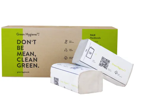 Handdoekjes Z-vouw 100% Recycled 1-laags 20 Pak 100% CO2 Neutraal