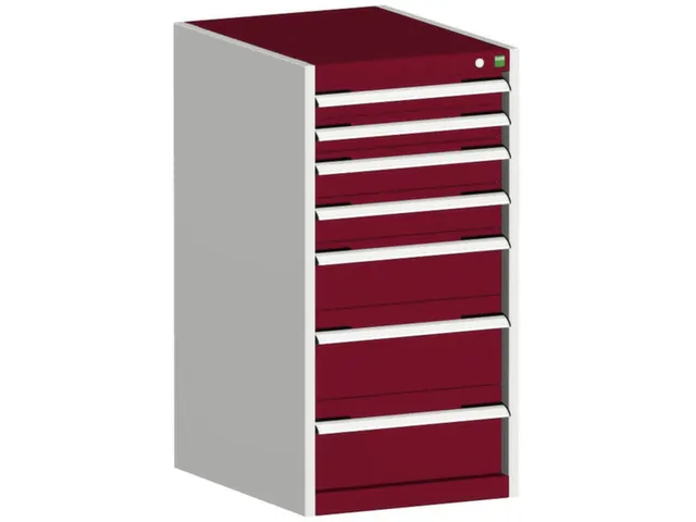 ladekast HxBxD 1000x525x525mm 7laden romp RAL7035 front RAL3004