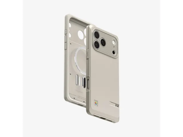 Spigen iPhone 17 Hoes Pro Classic LS MF Stone